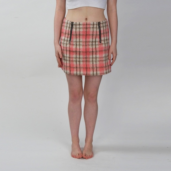 Nasty Gal Dresses & Skirts - Nasty Gal Glamorous Pink Plaid Skirt